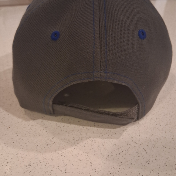 Gray Dallas Cap with Blue Lettering - Picture 4 of 4